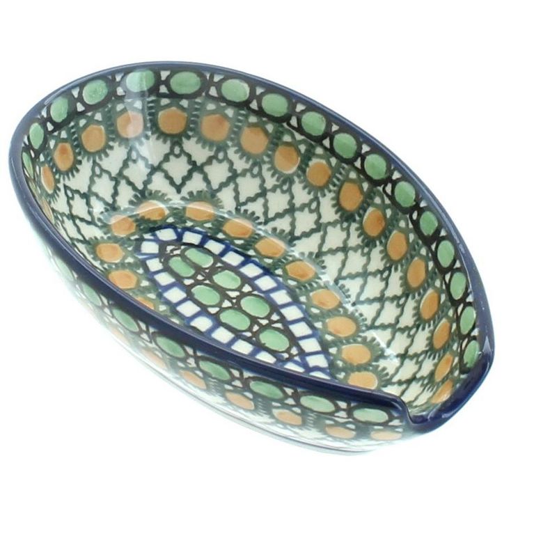 Blue Rose Polish Pottery Tranquility Small Spoon Rest