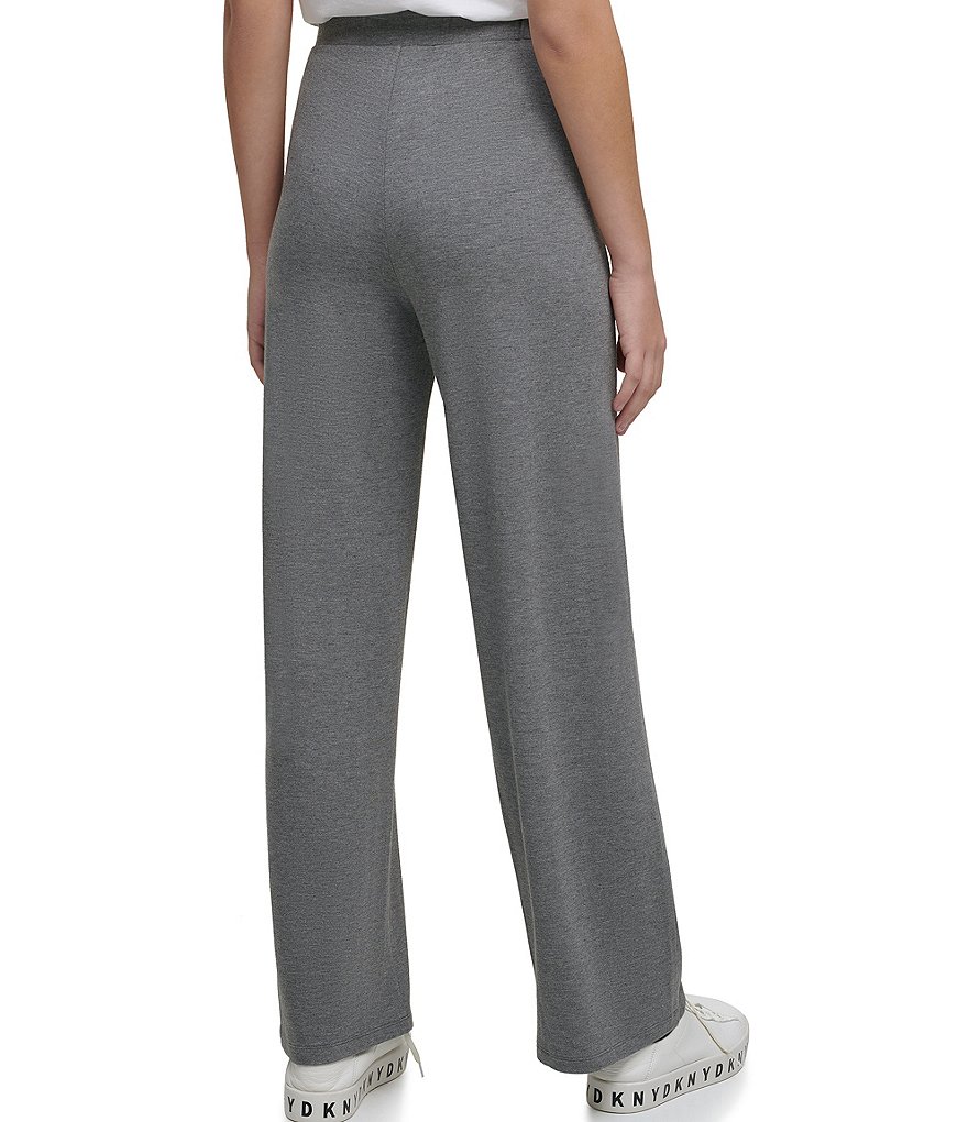 DKNY Luxe Knit Jersey Wide-Leg Pants