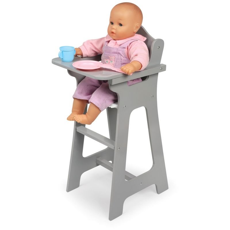 Badger Basket Doll High Chair - Executive Gray