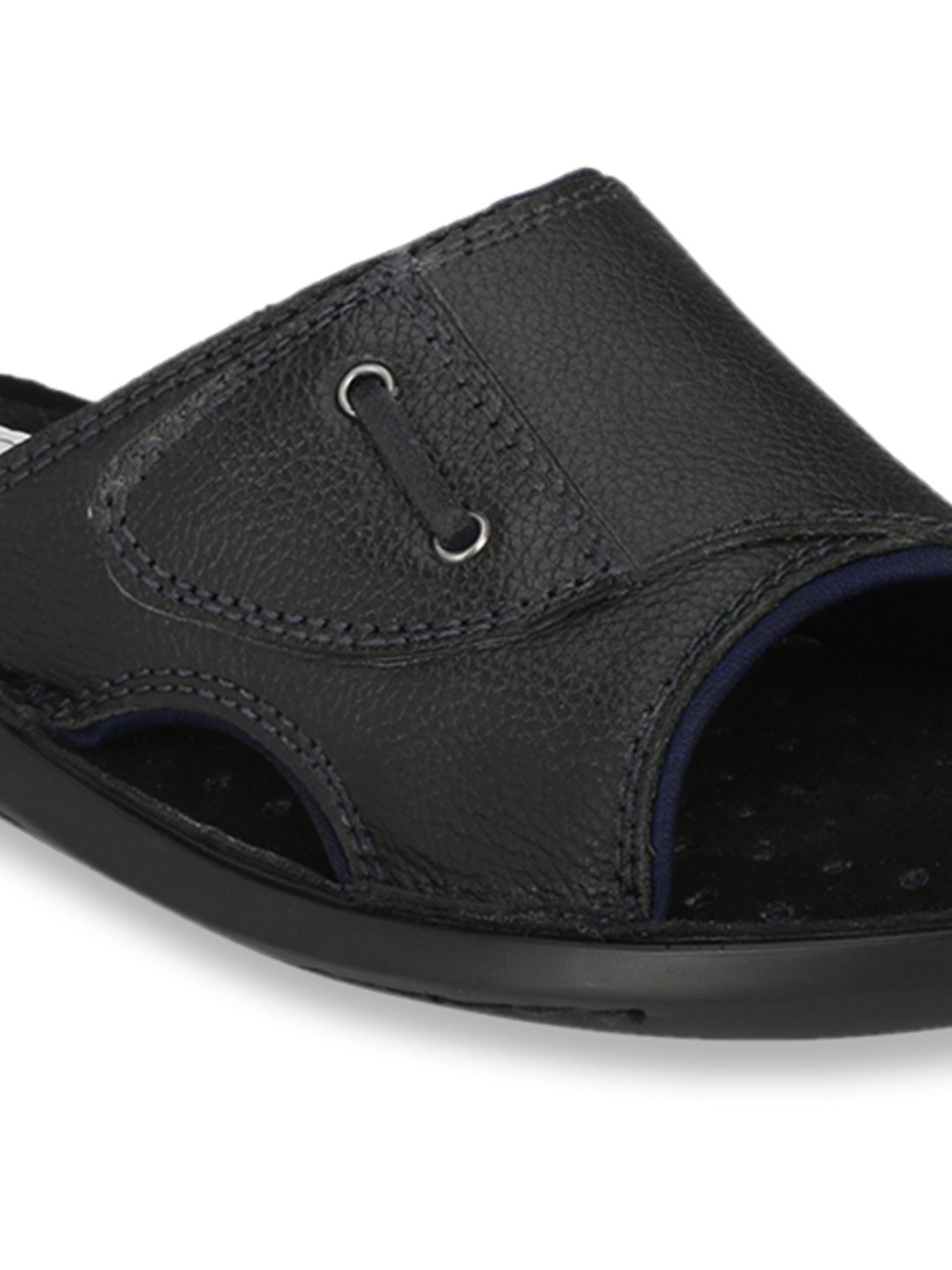 Delize Men's Black Casual Sandals