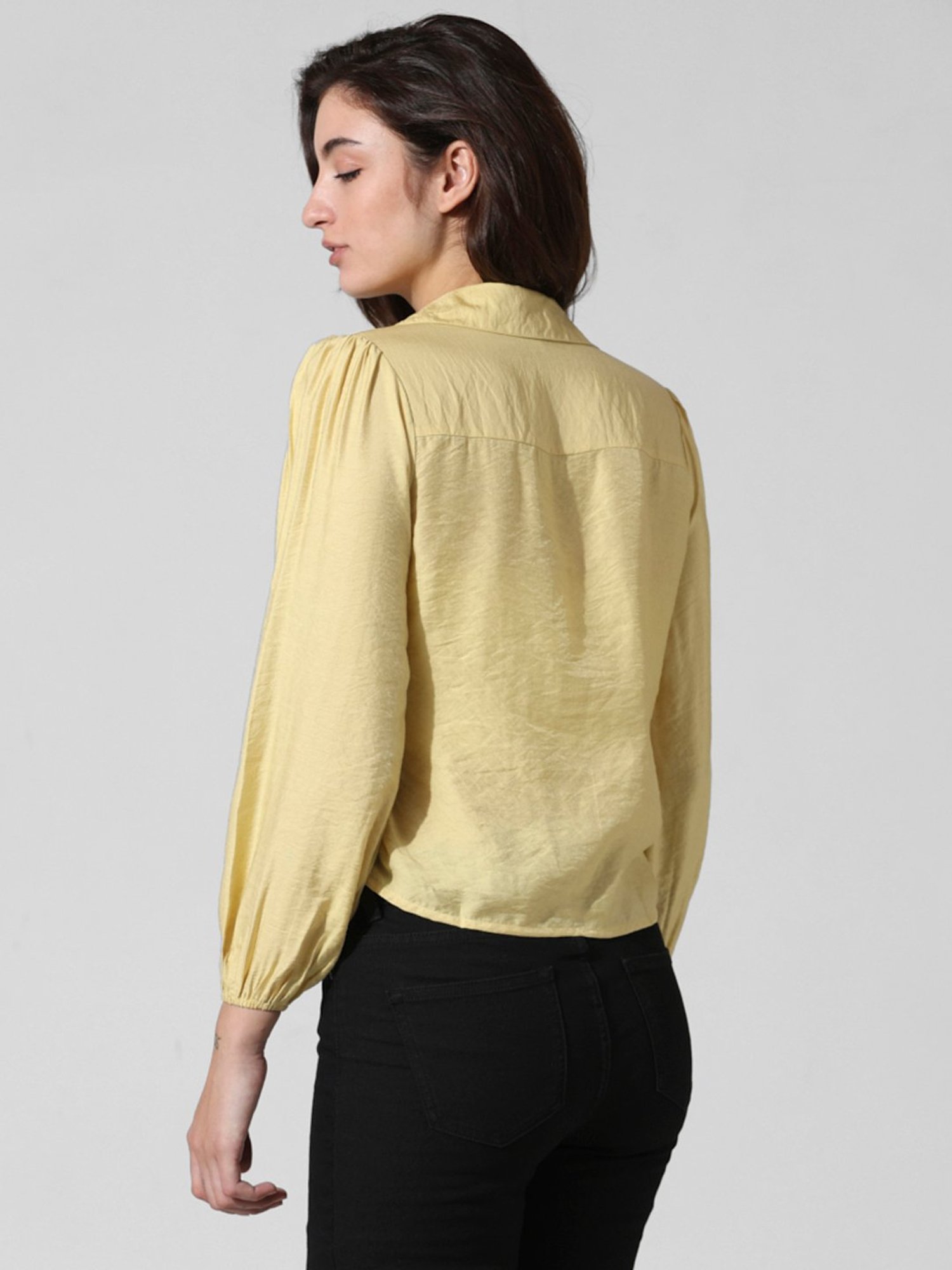 Only Yellow Slim Fit Top
