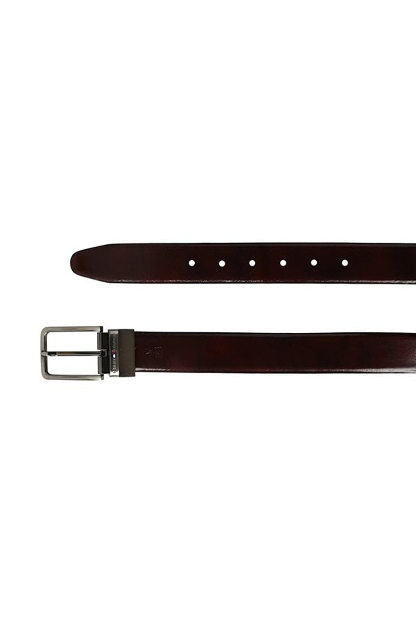 BELWABA Black Textured Formal Leather Belt for Men