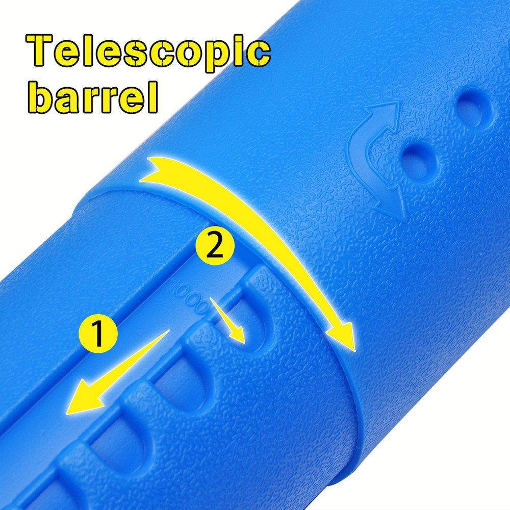 Poster Tube with Strap Plastic Expanding Poster Tube 24.5" to 40" with Clear ID Card Cap Transport Tube Telescoping Carrying Case for Blueprints (Blue)