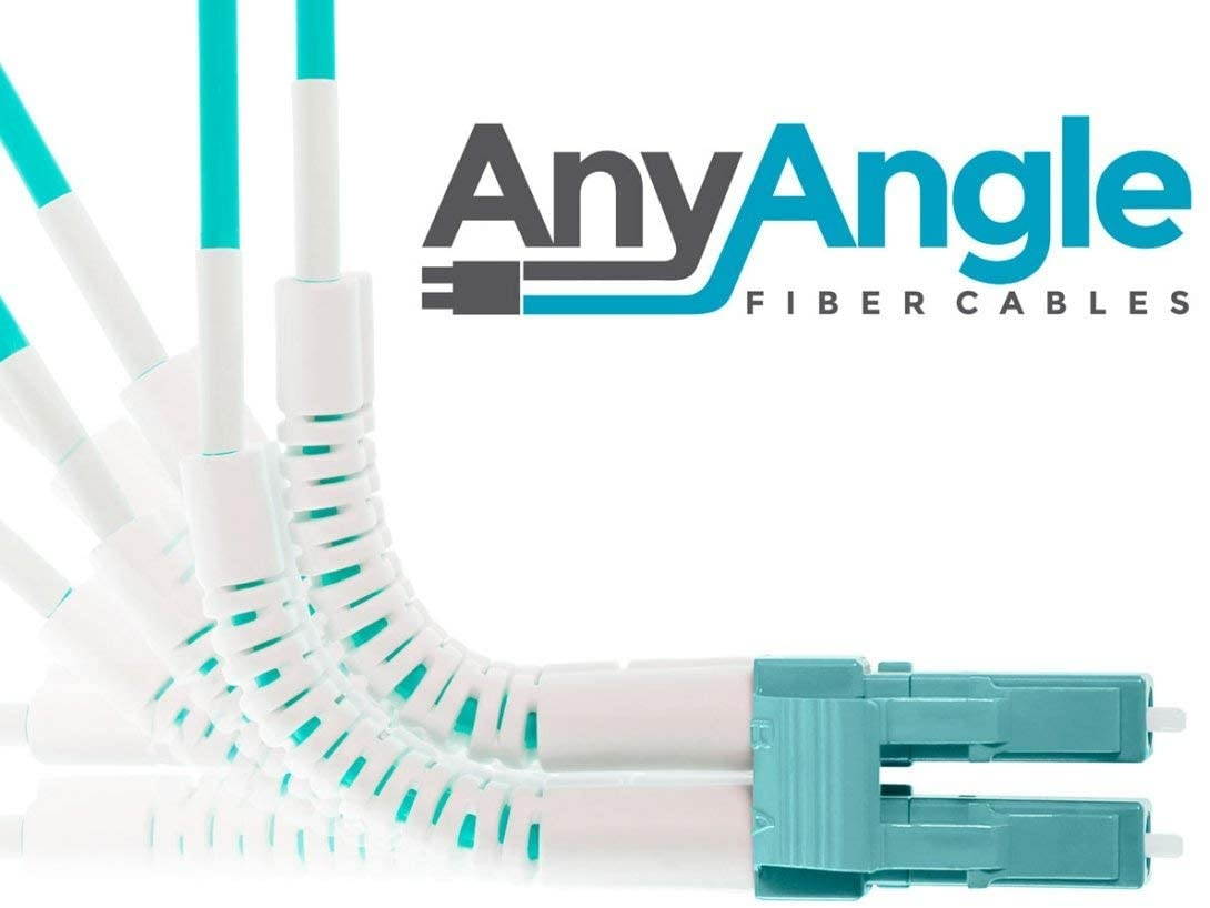 FiberCablesDirect - 7M OM4 LC LC Fiber Patch Cable | AnyAngle Duplex 50/125 LC to LC Multimode Jumper 7 Meter (22.97ft) | Length Options: 1M-30M | Plenum 40/100g sfp+ qsfp 100gbase sr ofnp mmf-lc-lc