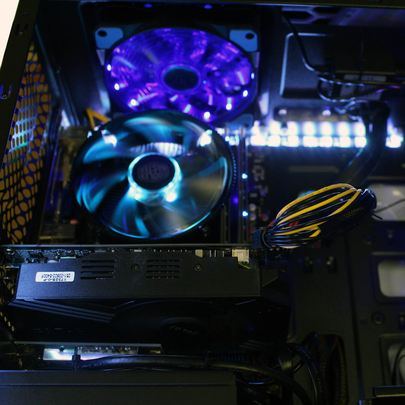 Custom RGB DIY Intel Gaming PC i7-3770 Quad Core 3.4Ghz 16GB Crucial Ballistix DDR3 RAM 500GB SSD 2TB HD GeForce GTX 1060 3GB HDMI WiFi LG DVDRW Windows 10 Pro