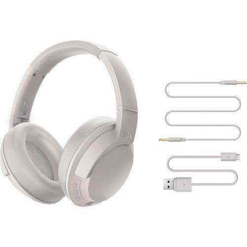 tcl elit400bt wireless onear headphones hires headphones with 60 hour playtime and fast charge  cement gray