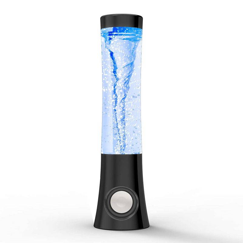 ART+SOUND Vortex Tornado Wireless Speaker, LED Light Show, Portable, Bluetooth, 7 LED Light Patterns, Hi-Fi Bass, Powerful Sound, HandsFree, Audio-Auxiliary, for Home or Outdoors, Rechargeable, Black
