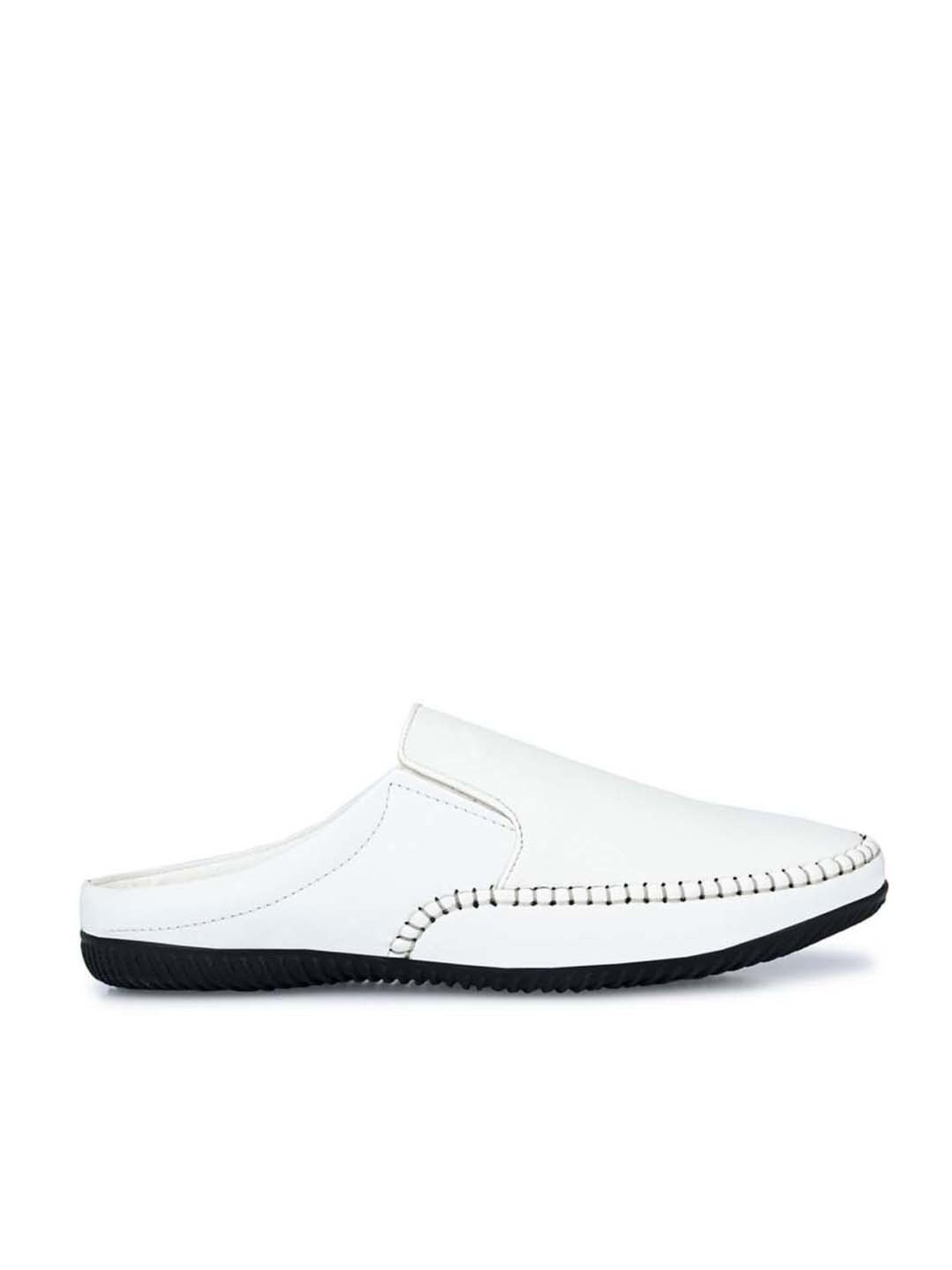 Eego Italy Men's White Mule Shoes