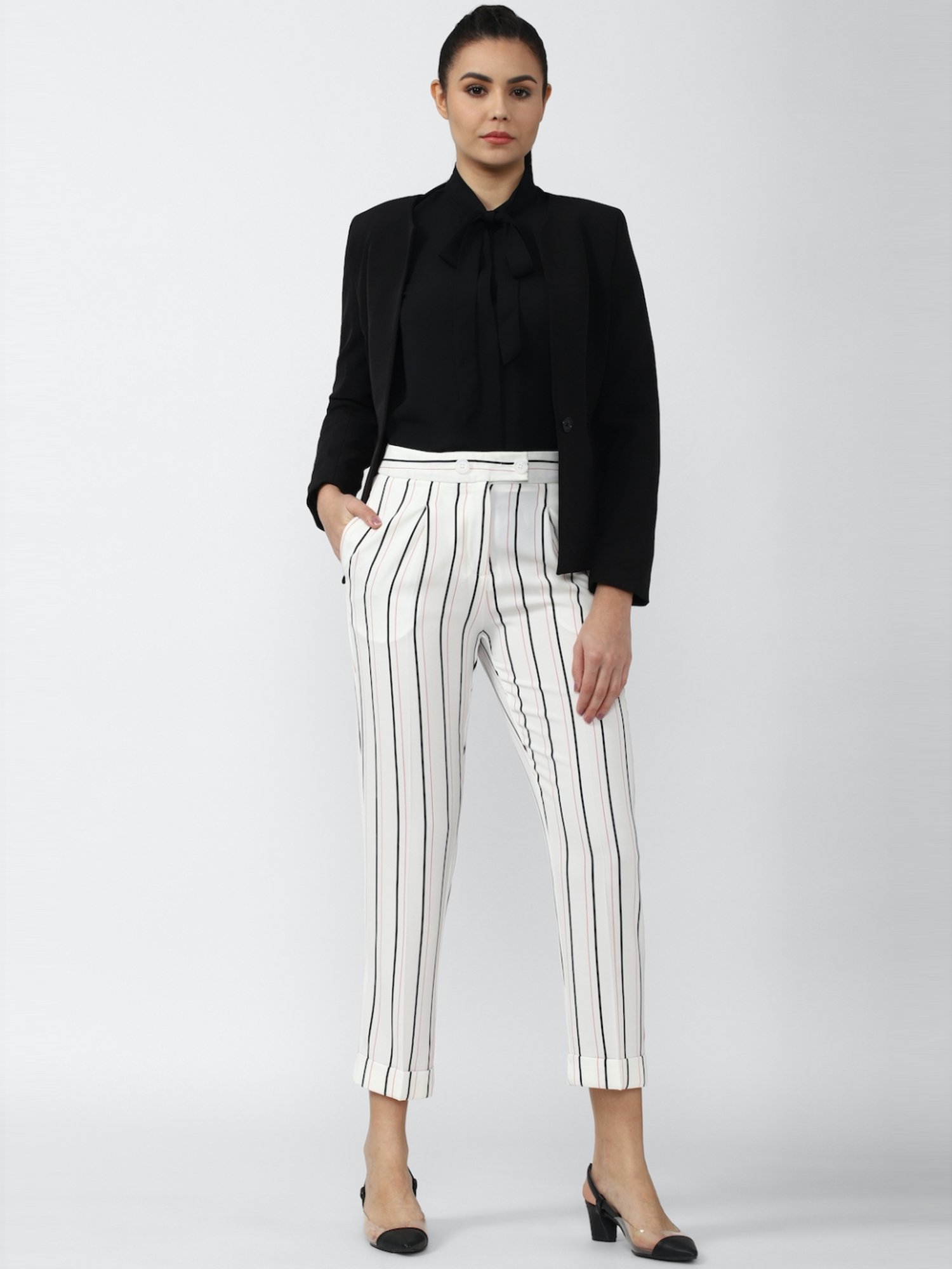 KENDALL + KYLIE Black Mid Rise Pants