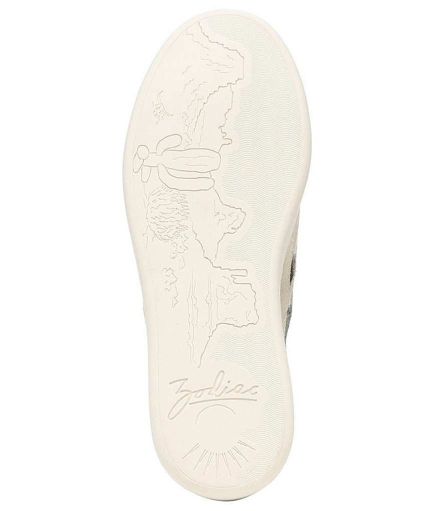 Zodiac Cheezburger Plaid Fabric Lace-Up Sneakers