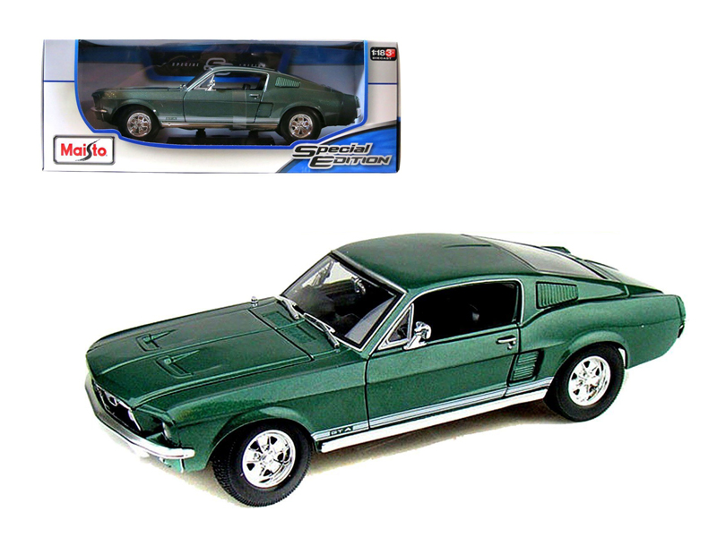 1978 Ford Mustang II King Cobra Dark Brown Metallic with Orange and Gold Hood Stripes 1/18 Diecast Model Car by Greenlight