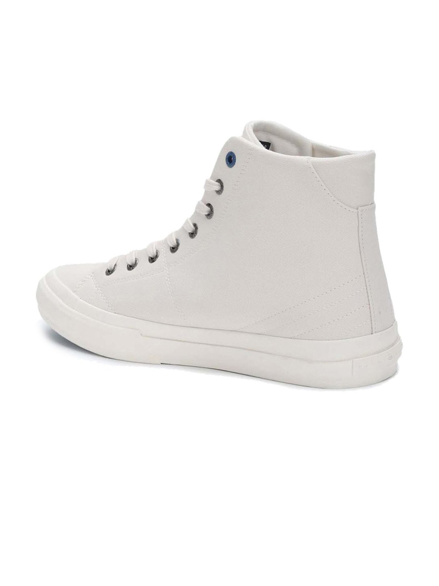 Tommy Hilfiger Men's White Ankle High Sneakers
