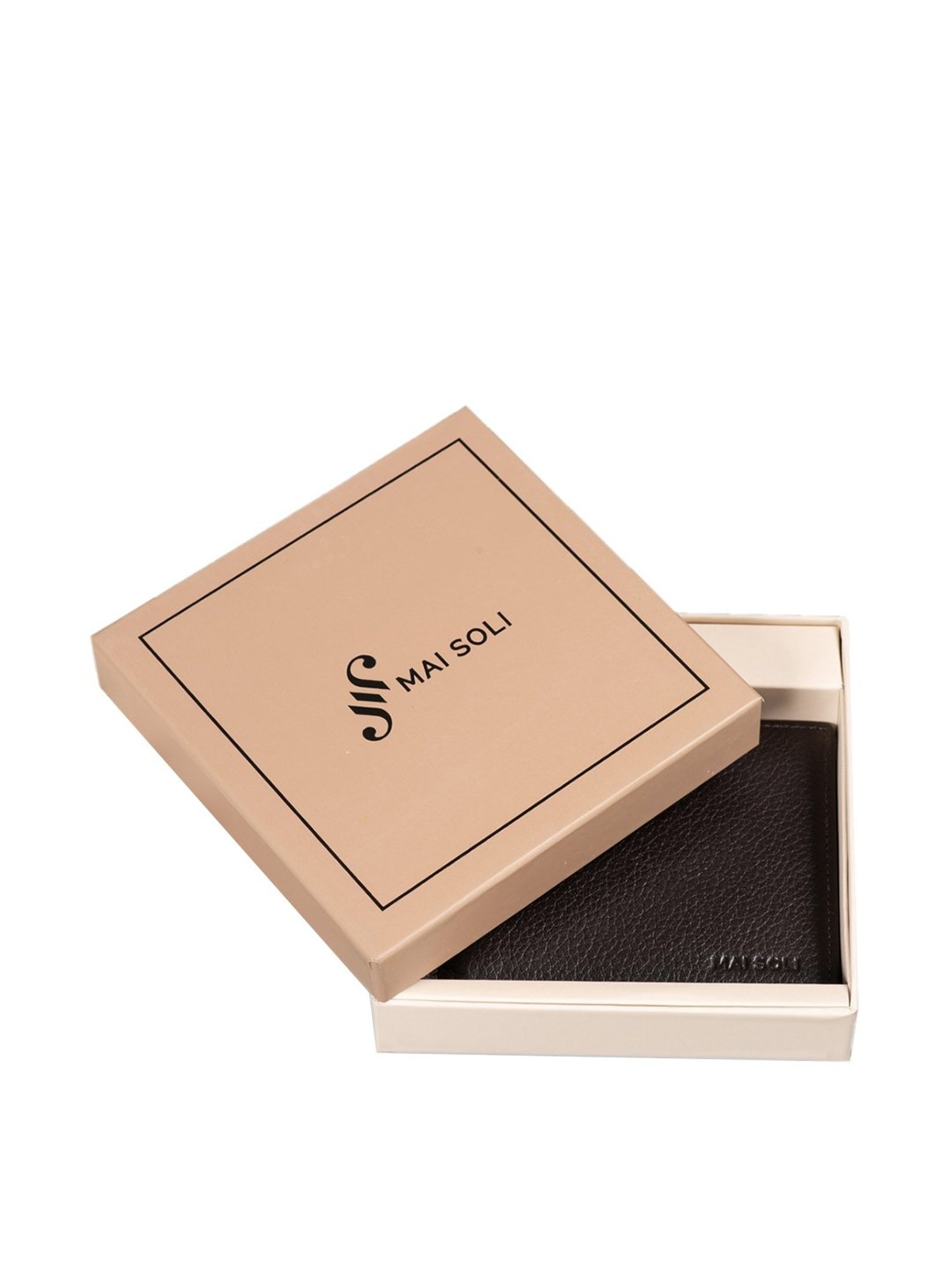 Mai Soli Dollaro Brown Casual Leather Money Clip Wallet for Men