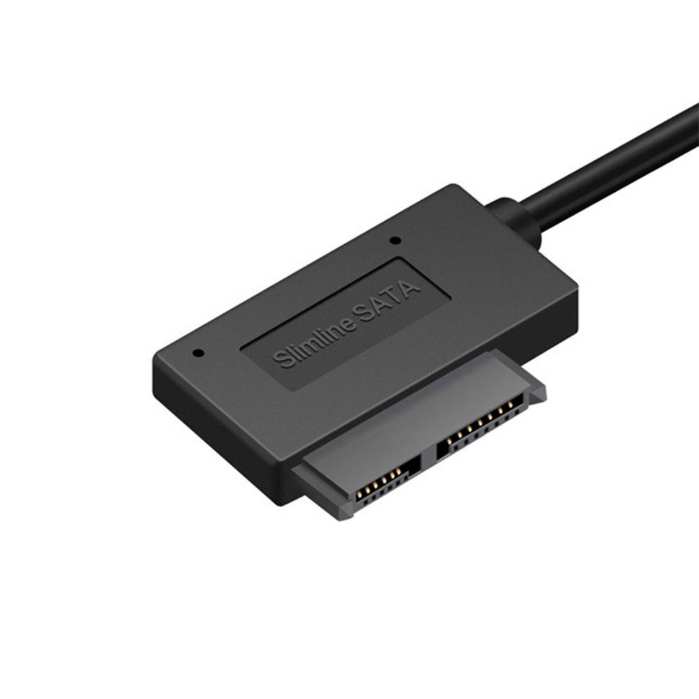 USB 3.0 To SATA II Adapter Cable USB 3.0 to 7+6 13 Pin Laptop DVD/ CD Optical Drive Data Transfer Cable for Windows 7/ 8/ Vista/ XP (Black)