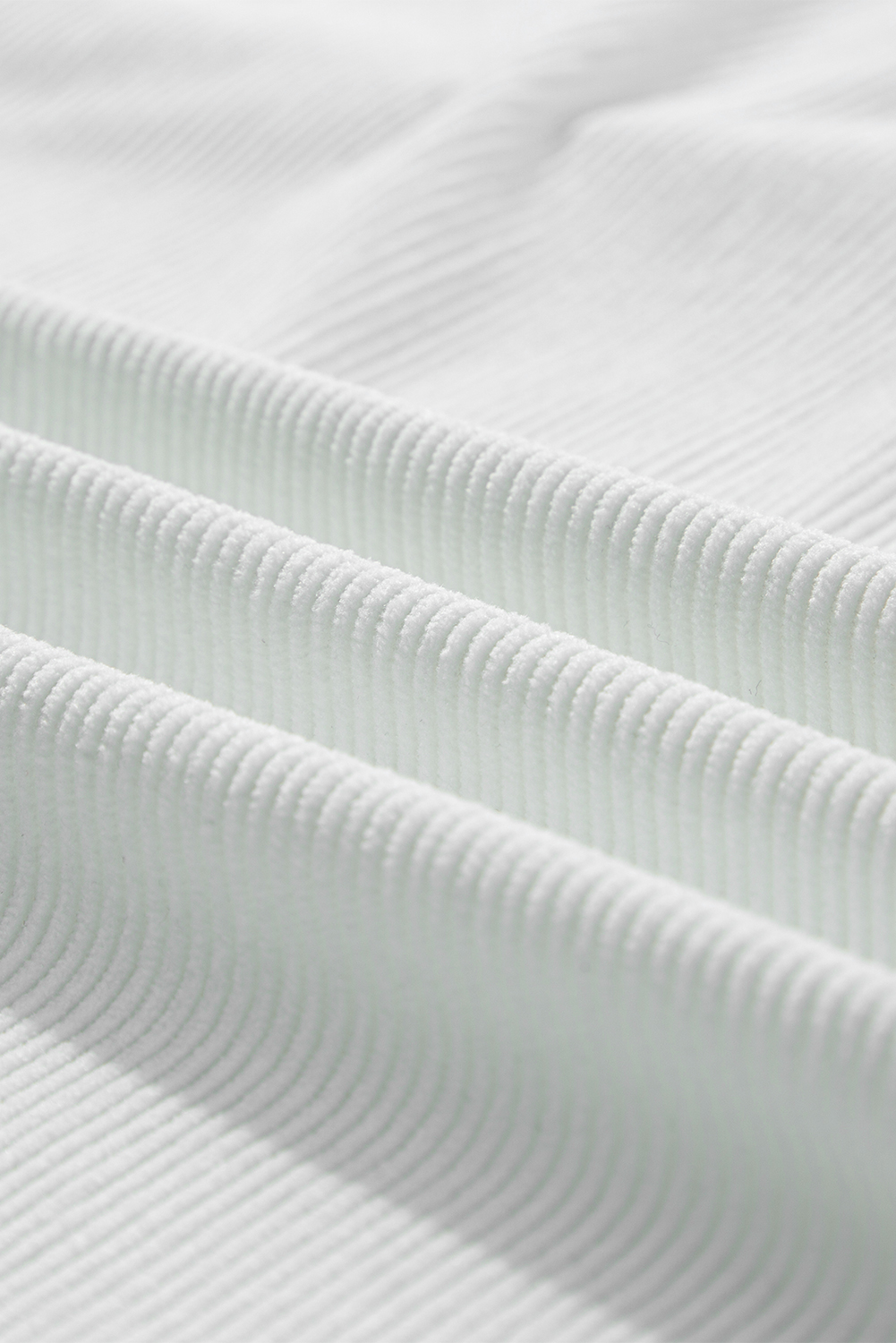 Khaki Plain Drop Shoulder Ribbed Trim Oversized Sweatshirt