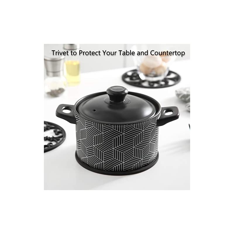 Trivet Mat - Non-Slip & Heat Resistant Kitchen Hot Pads for Countertops & Table - Kitchen Trivets for Hot Dishes & Cookware - Hot Pot Holder for Pots & Pans - Lime Green,Set of 3