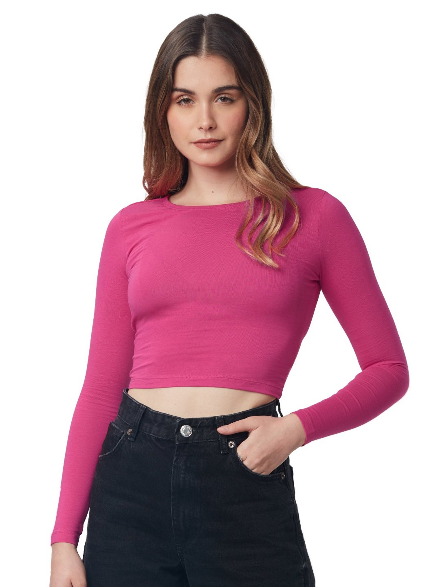 The Souled Store Pink Crop Top
