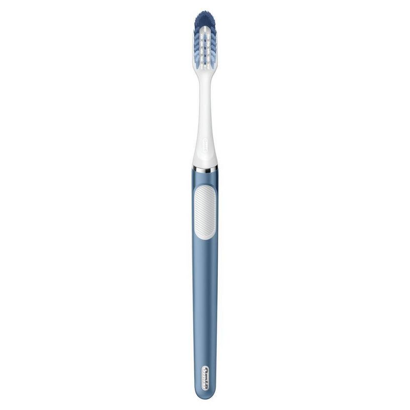 Oral-B Clic Toothbrush - Alaska Blue with 2 Replaceable Brush Heads and Magnetic Brush Mount