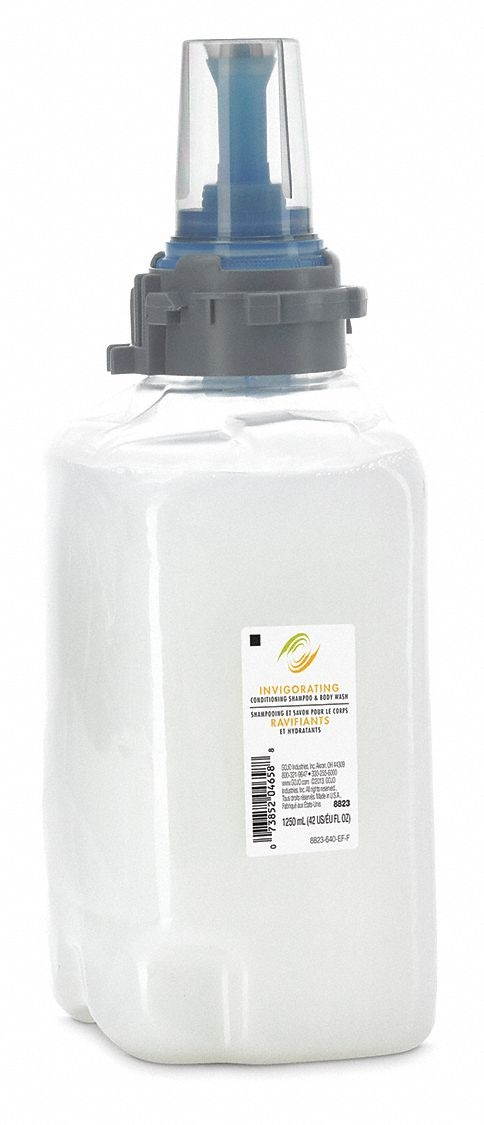 Gojo - 8823-03 - Lather & Klean Body & Hair Shampoo, Citrus Ginger, 1250 mL, 3 Refills/Case -