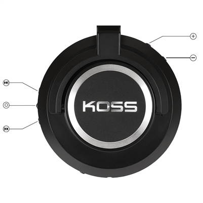 Koss BT540i Full Size Bluetooth Headphones (Black with Silver Trim)