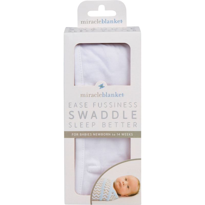 Miracle Blanket Swaddle Wrap Solid White