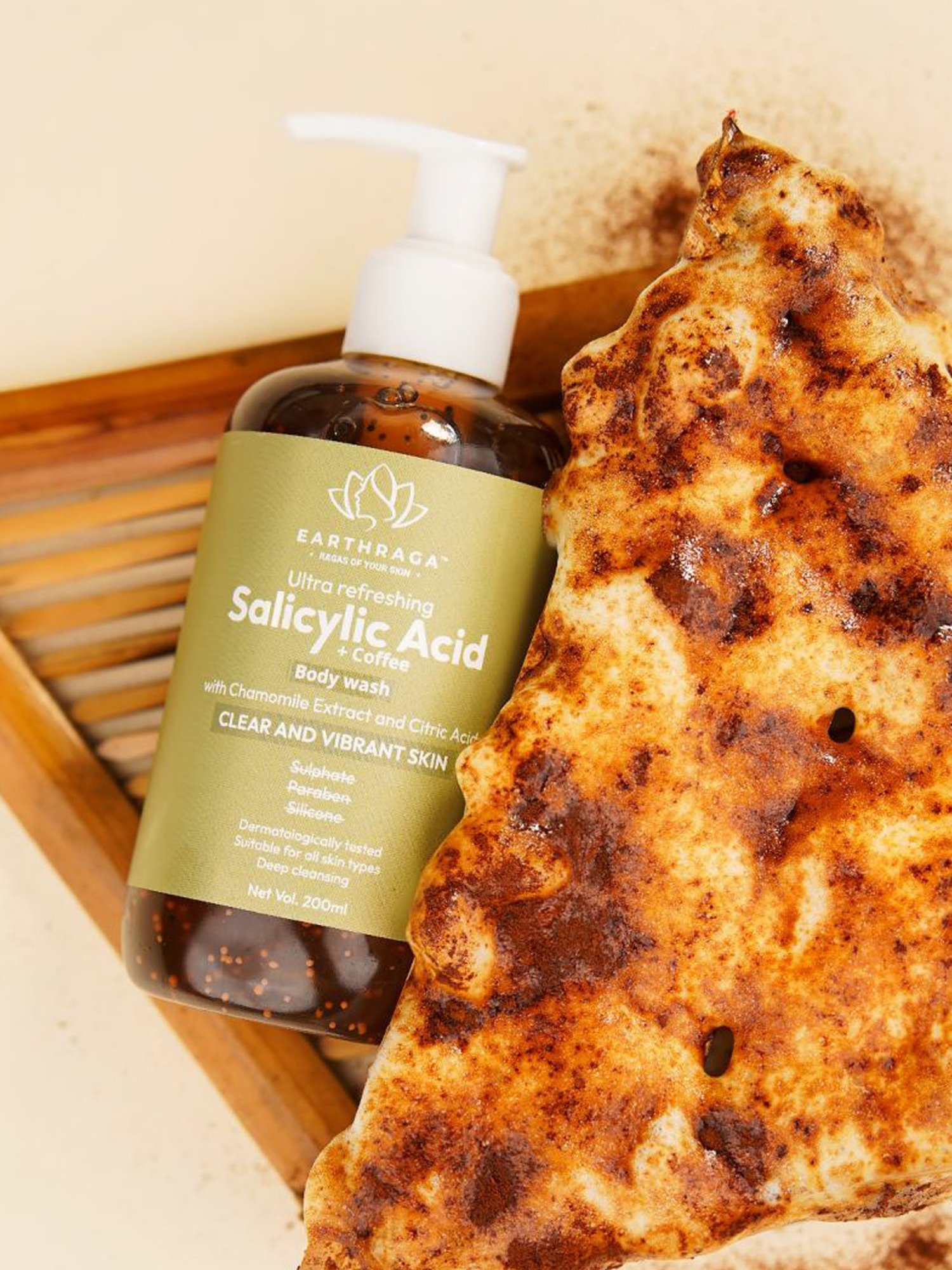 Earthraga Ultra Refreshing Salicylic Acid + Coffee Body Wash - 200 ml