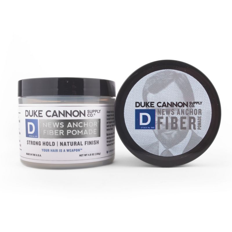 Duke Cannon Fiber Pomade Strong Hold Natural Matte Finish - 4.6oz