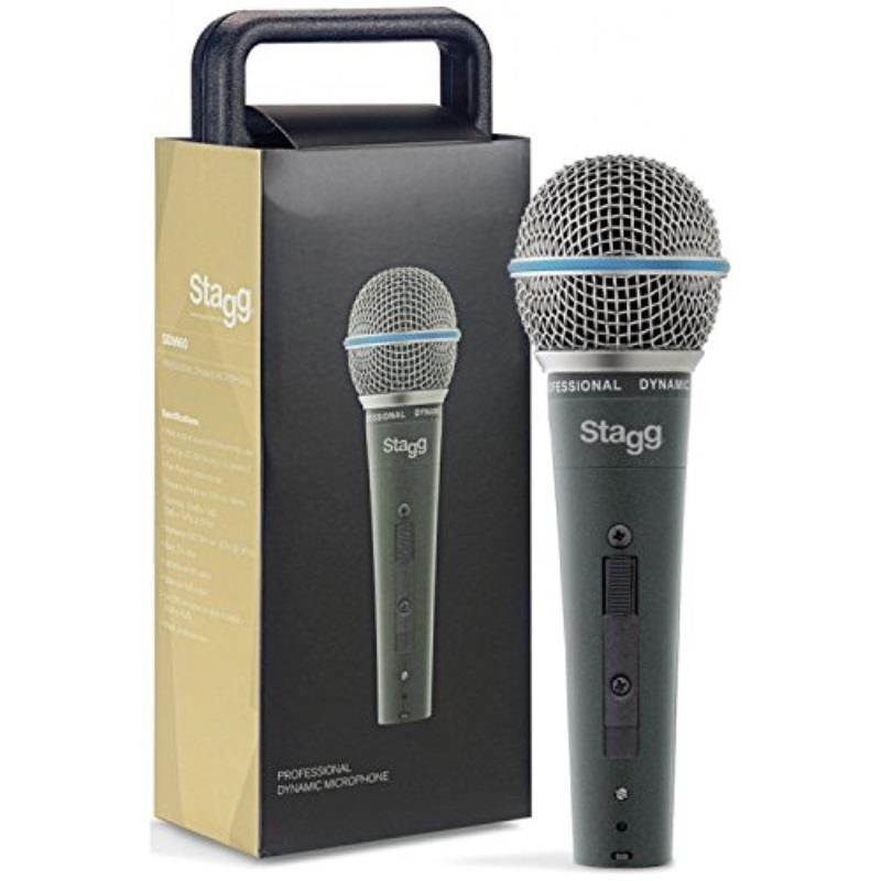 stagg sdm60 dynamic vocal microphone with xlr cable