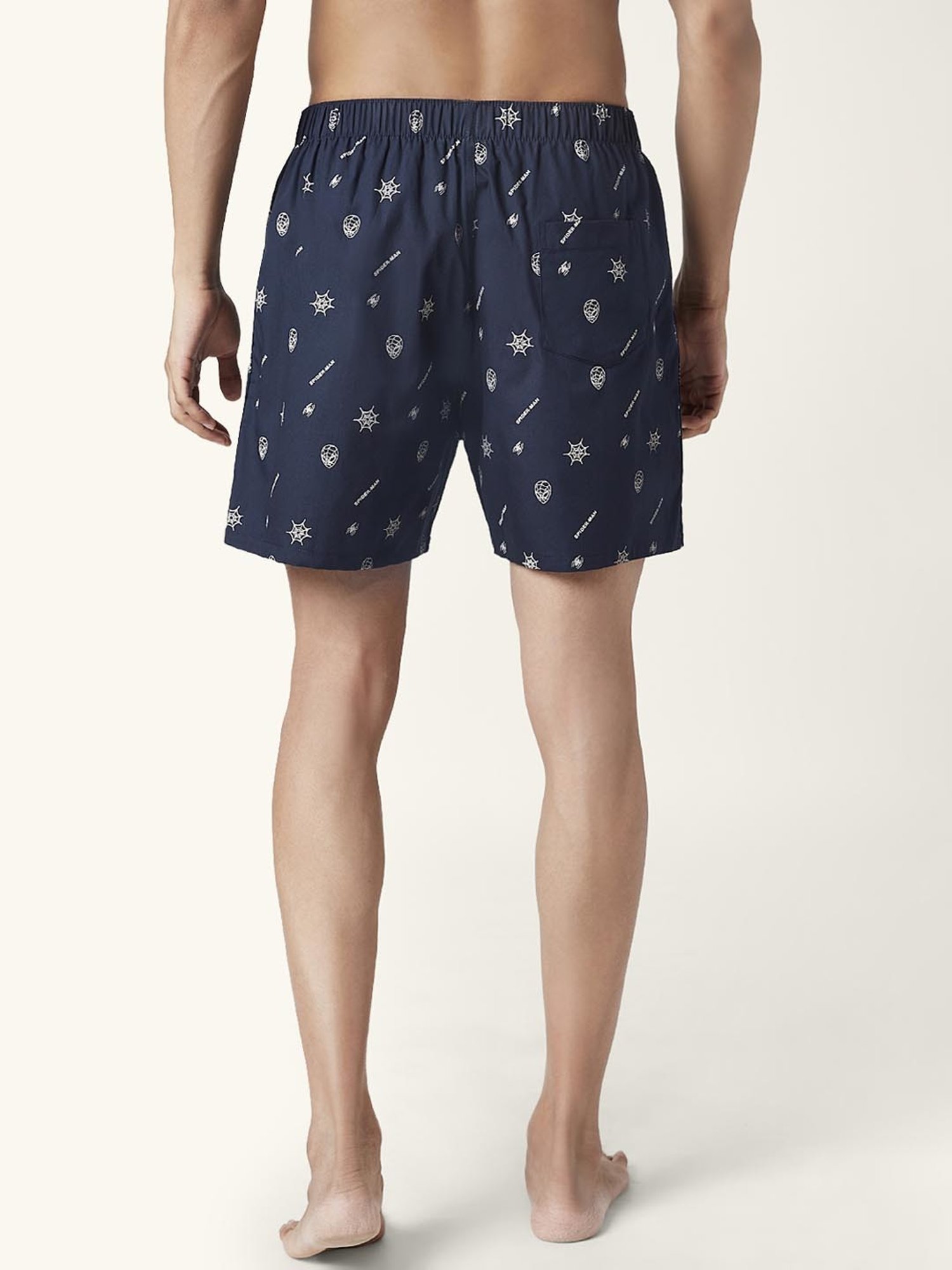 Ajile by Pantaloons Navy Cotton Regular Fit Printed Boxers