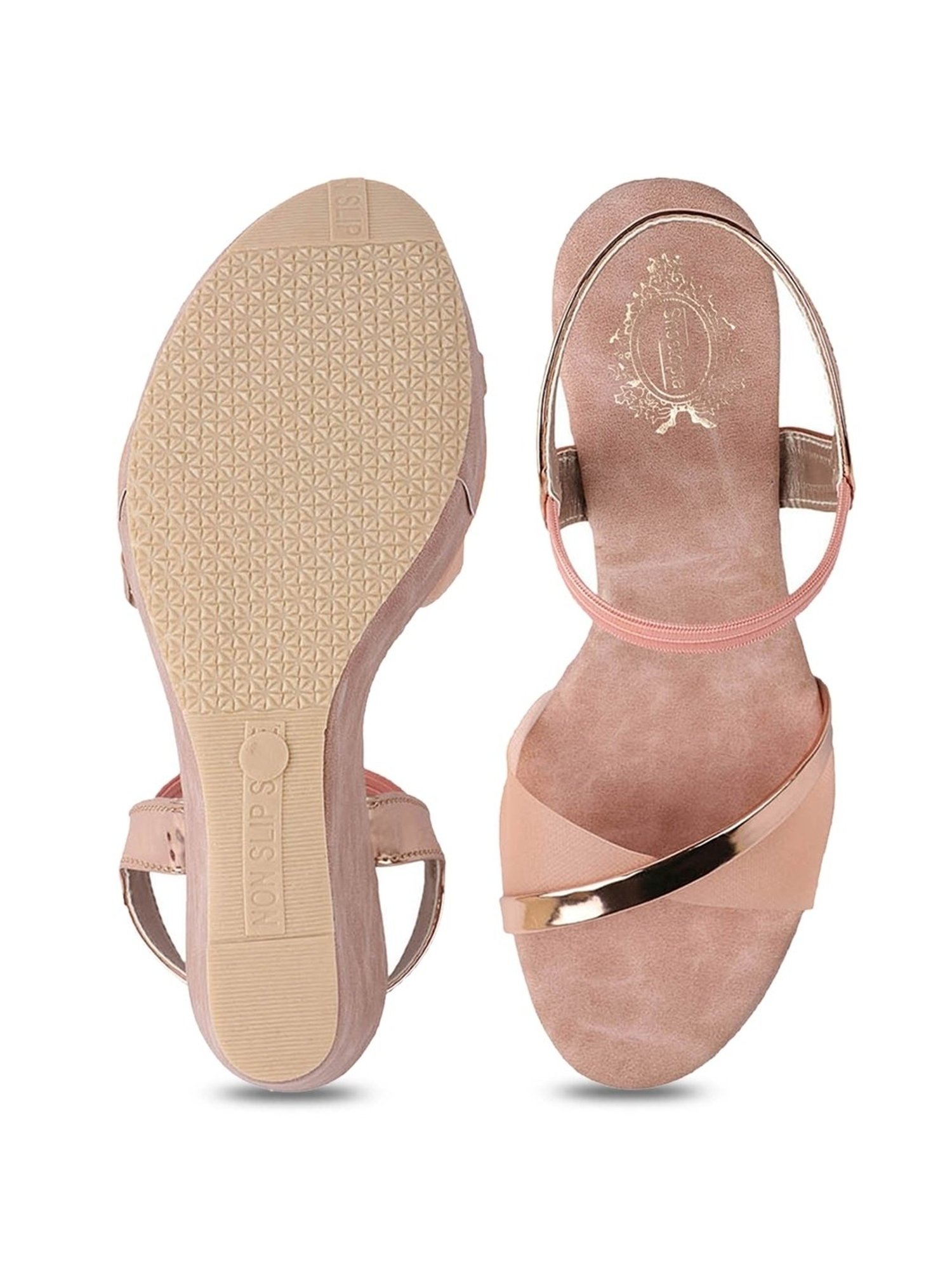 Bagatt Women's Cesena Beige Ankle Strap Sandals