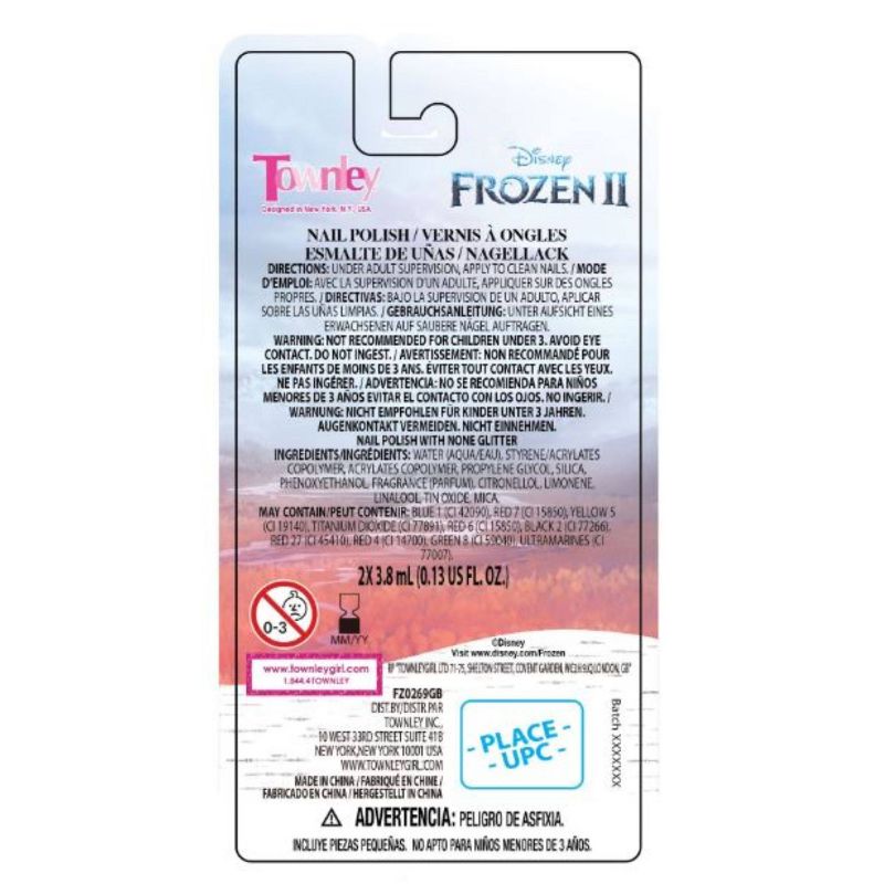 Disney Frozen Nail Polish 2pk