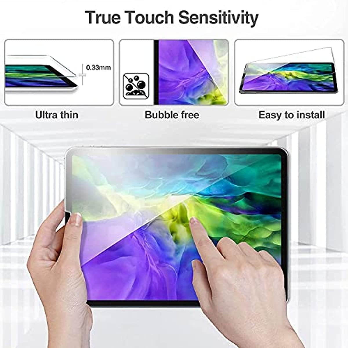 ProCase Screen Protector for iPad Pro 11 2 Bundle with iPad Pro 11 Inch Privacy Screen Protector 2 2018
