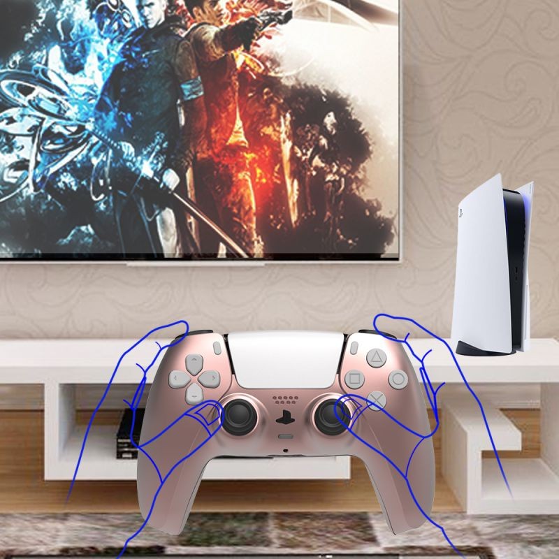 PS5 Controller Replacement Shells,  Custom DIY Faceplate Replacement Controller Housing Shell Case Set, PS5 Skin Wrap Cover Color Decoration Accessories for Sony Playstation 5 Dualsense