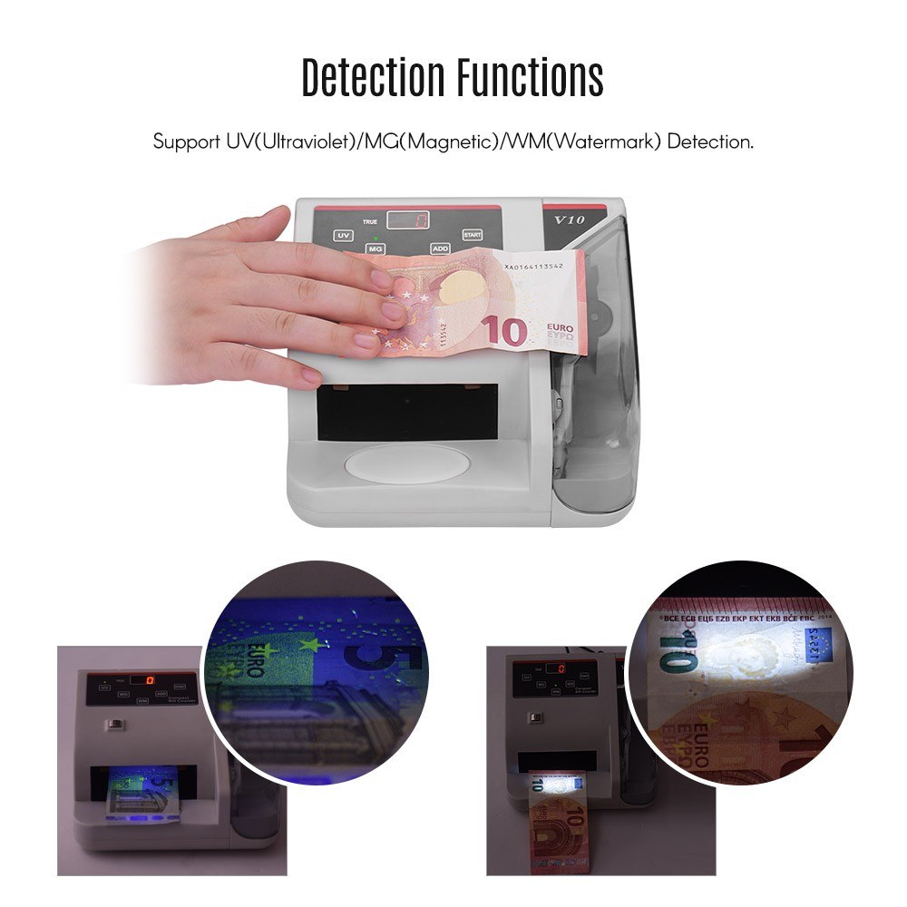 Portable Mini Money Counter Worldwide Currency Cash