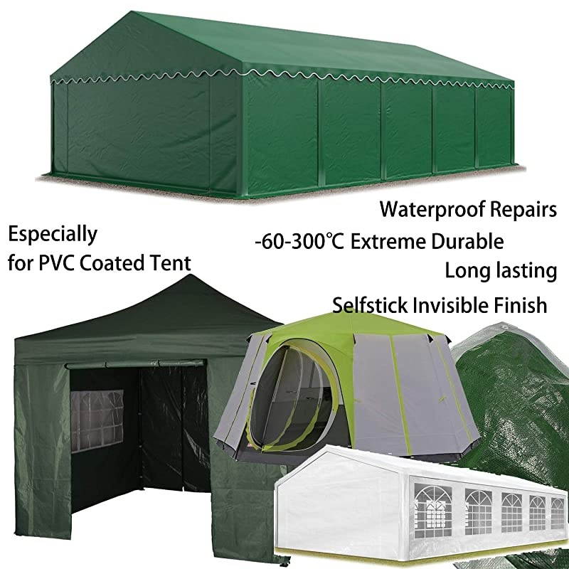 Waterproof Tent Repair Tape Kit Clear Tent Netting Repair KitTenacious Tape Tent Repair for PVC Coated Surface  8cm x 5m