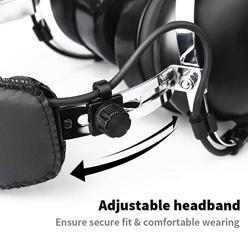 Headset ANR with Active Noise Reduction, MP3 Input for Music, GA Dual Plug and Flight Bag