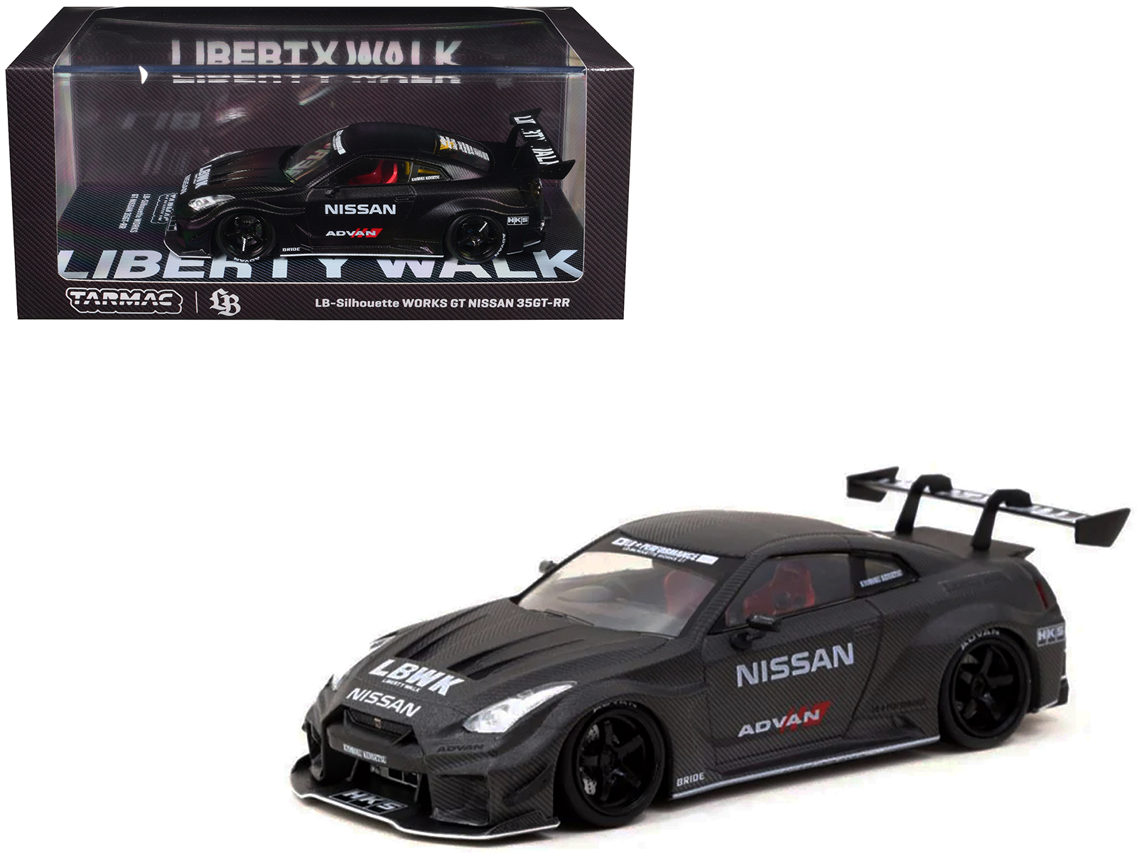 Nissan LB-Silhouette WORKS GT 35GT-RR Ver.2 RHD (Right Hand Drive) #23 Tetsuya Hibino "LB Racing - Formula Drift" (2022) 1/18 Model Car by Top Speed