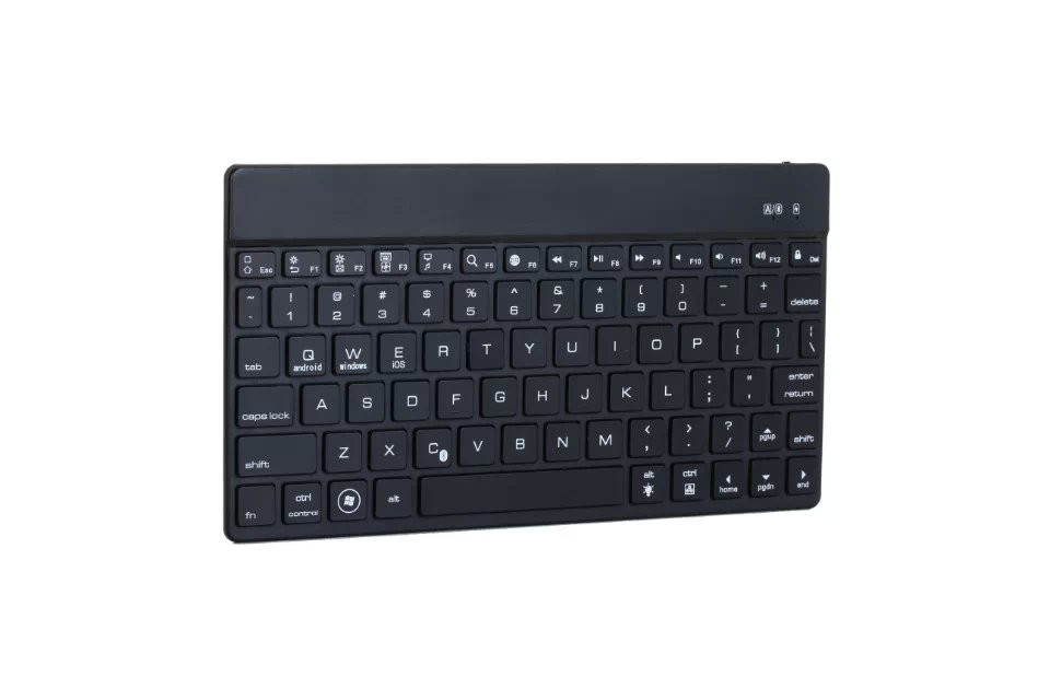 Funtech High quality Wireless Bluetooth Keyboard Ultra Slim Aluminium, With LED Backlight Keyboard suit Android Windows IOS Devices F3S