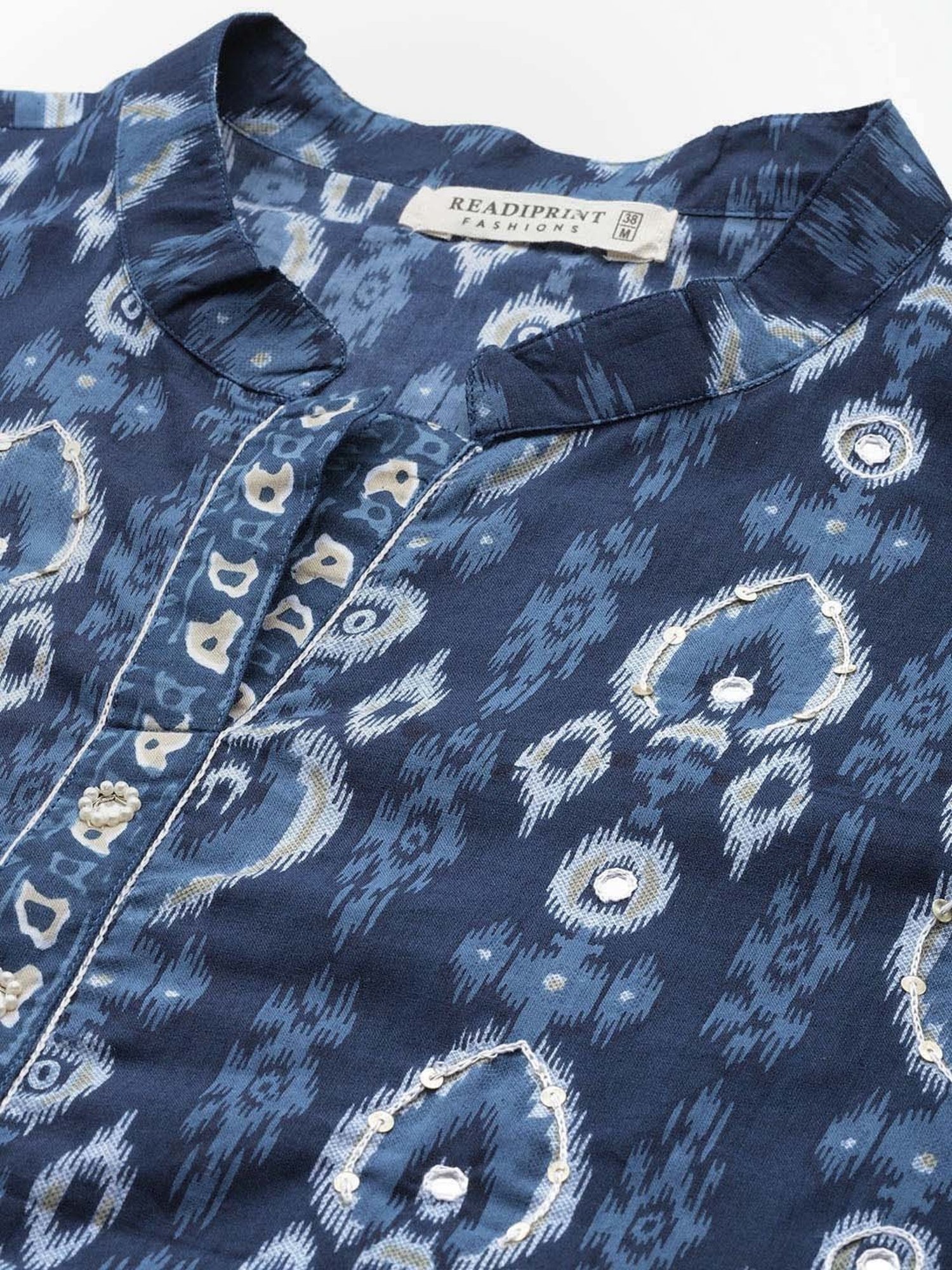 URBAN MYSTIC Black Rayon Embroidered Kurta & Sharara Set