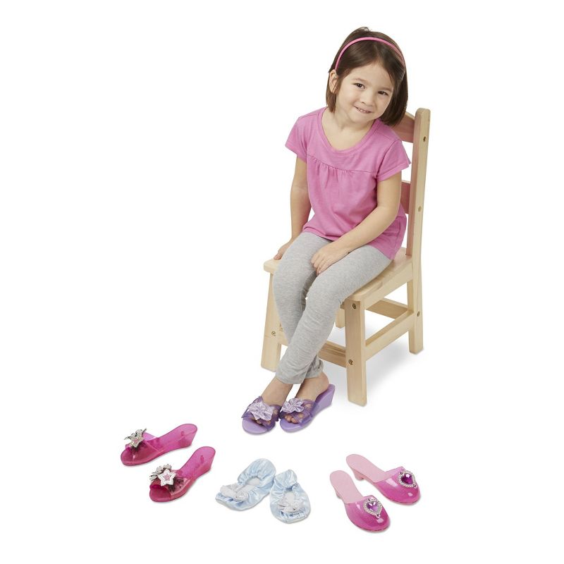 Melissa & Doug Role Play Collection - Step In Style! Dress-Up Shoes Set (4 Pairs)