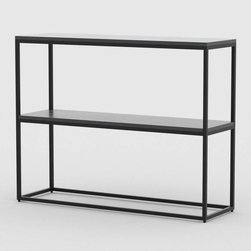 Emery Console Table with Shelf Black - RST Brands