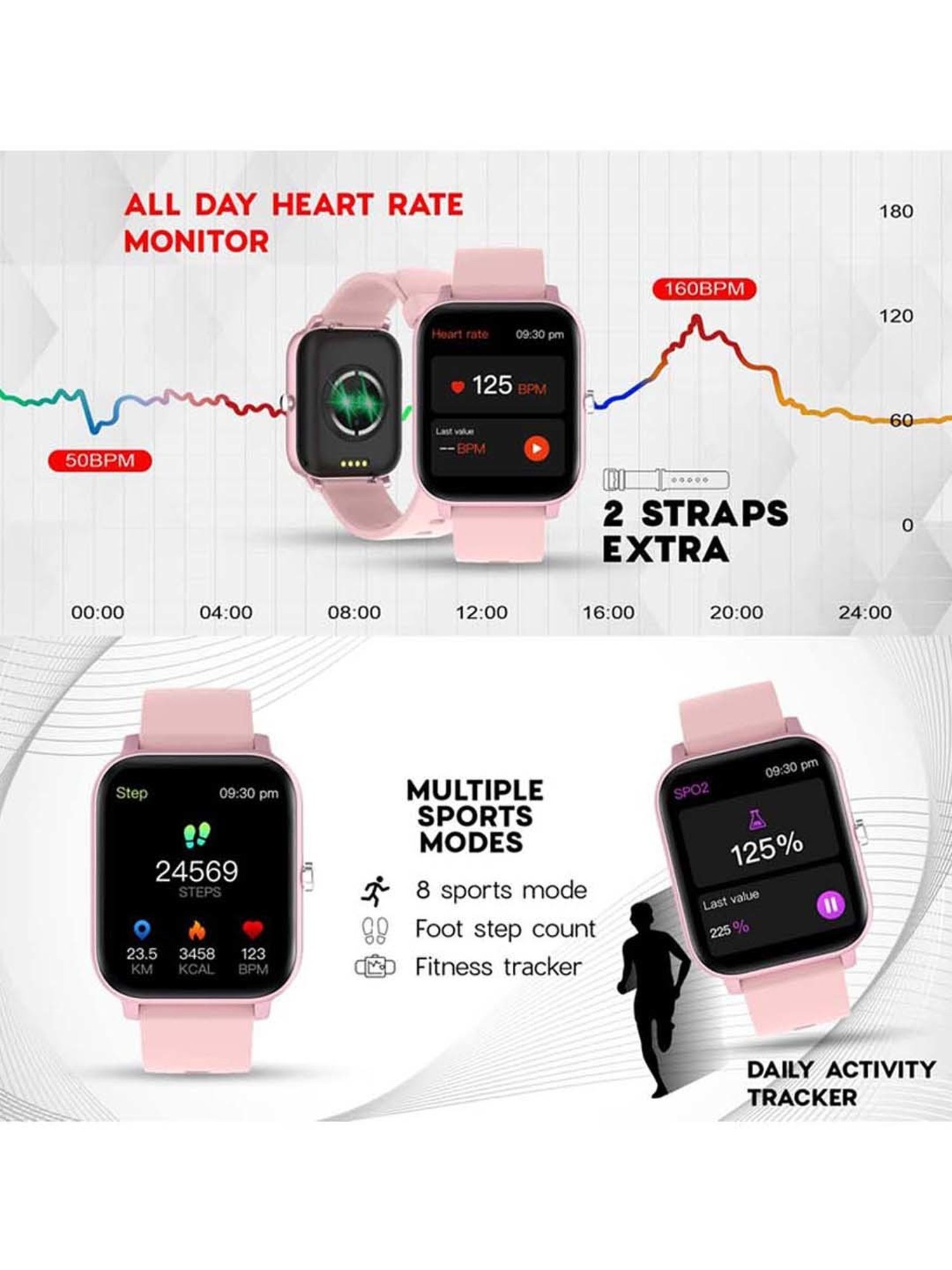 I Kall W1 Smartwatch (Black)