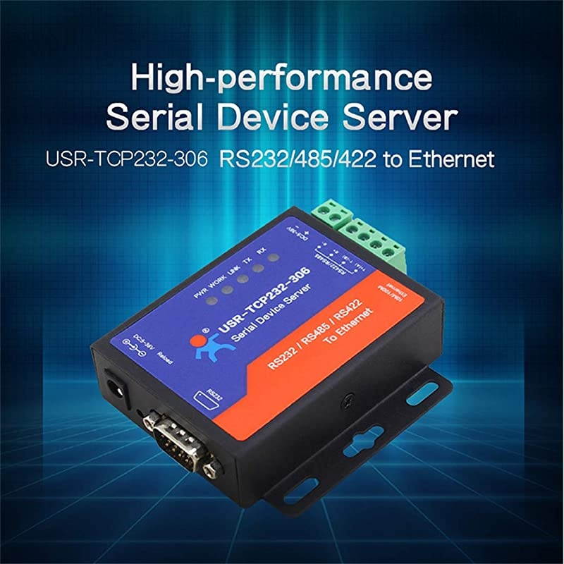 Port Serial Server RS232 RS485 RS422 Serial to Ethernet Converter Transparent Transmission Between RS232RS485RS422 Ethernet Serial Data Communication Device TCP232306 RS232485422 Port