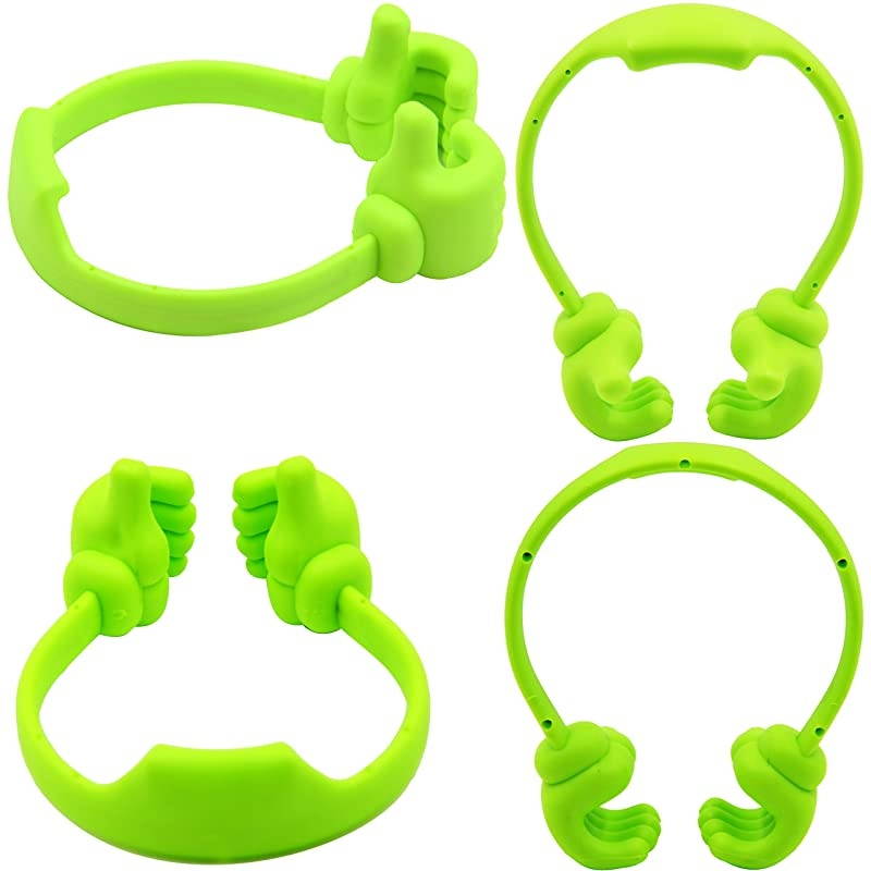 Thumbsup Cell Phone Stand Holder Tablet Stand Cradle for Desk Desktop Smartphone Cellphone Mobile Phone Tablets Universal Adjustable Flexible Green