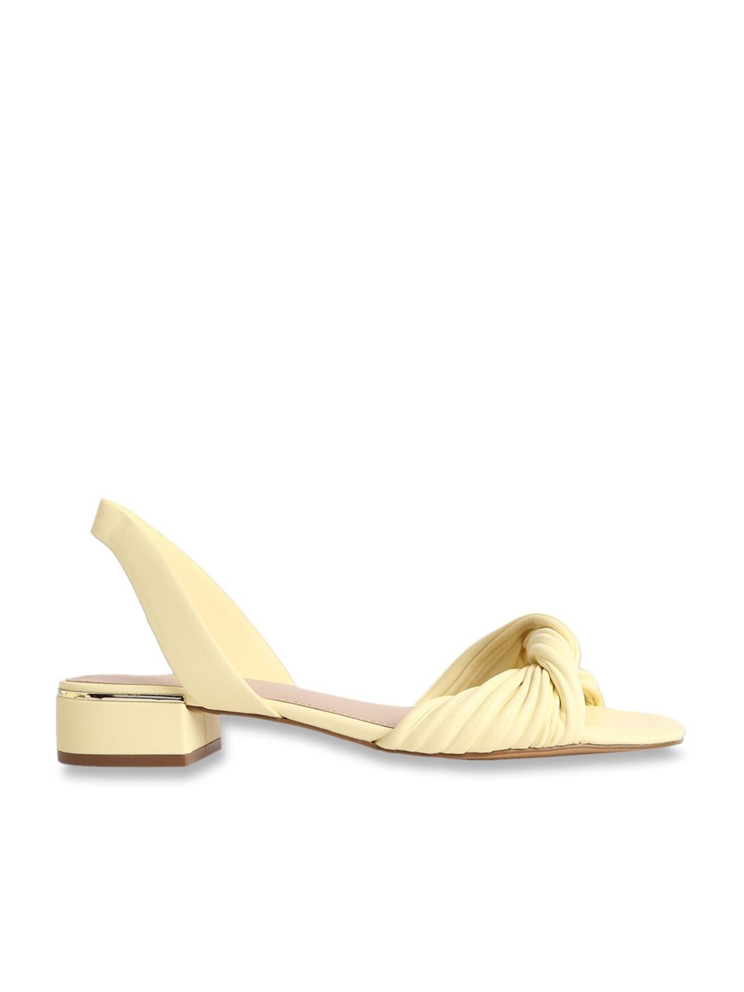 Aldo Women's Yellow Sling Back Sandals