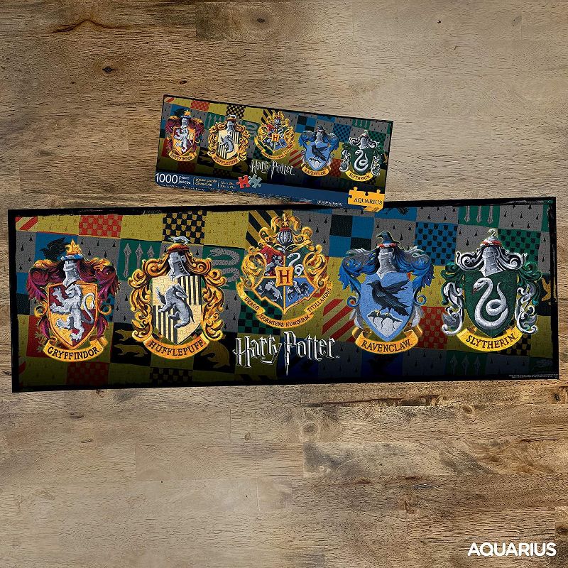 Aquarius Harry Potter Crests Slim 1000-Piece Jigsaw Puzzle