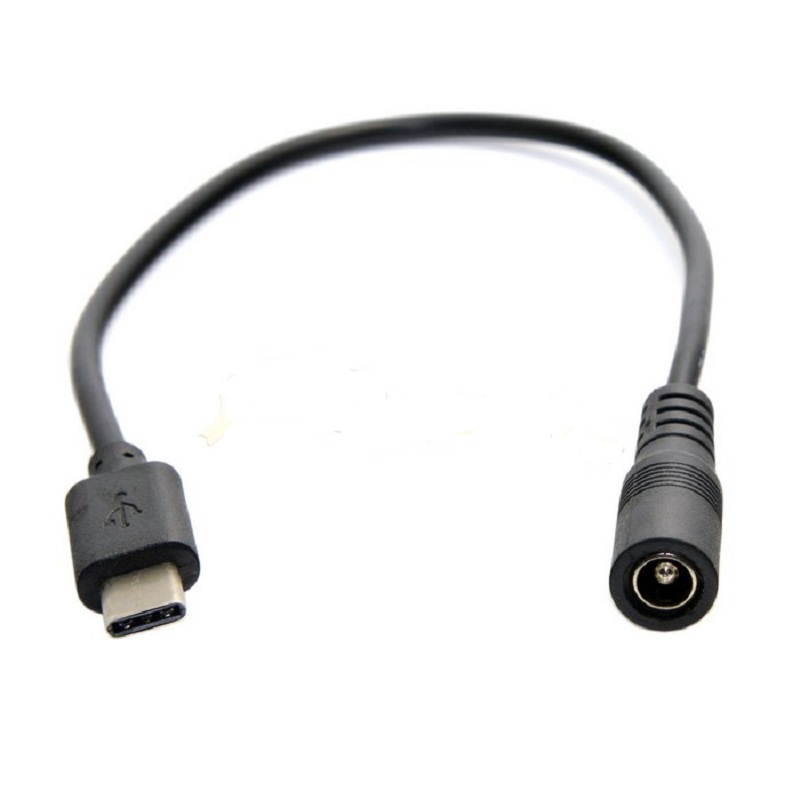 USB 3.1 Type C Male to DC 5.5X2.5mm Female Power Extension charge Cable for apple New Macbook (4in/10cm)