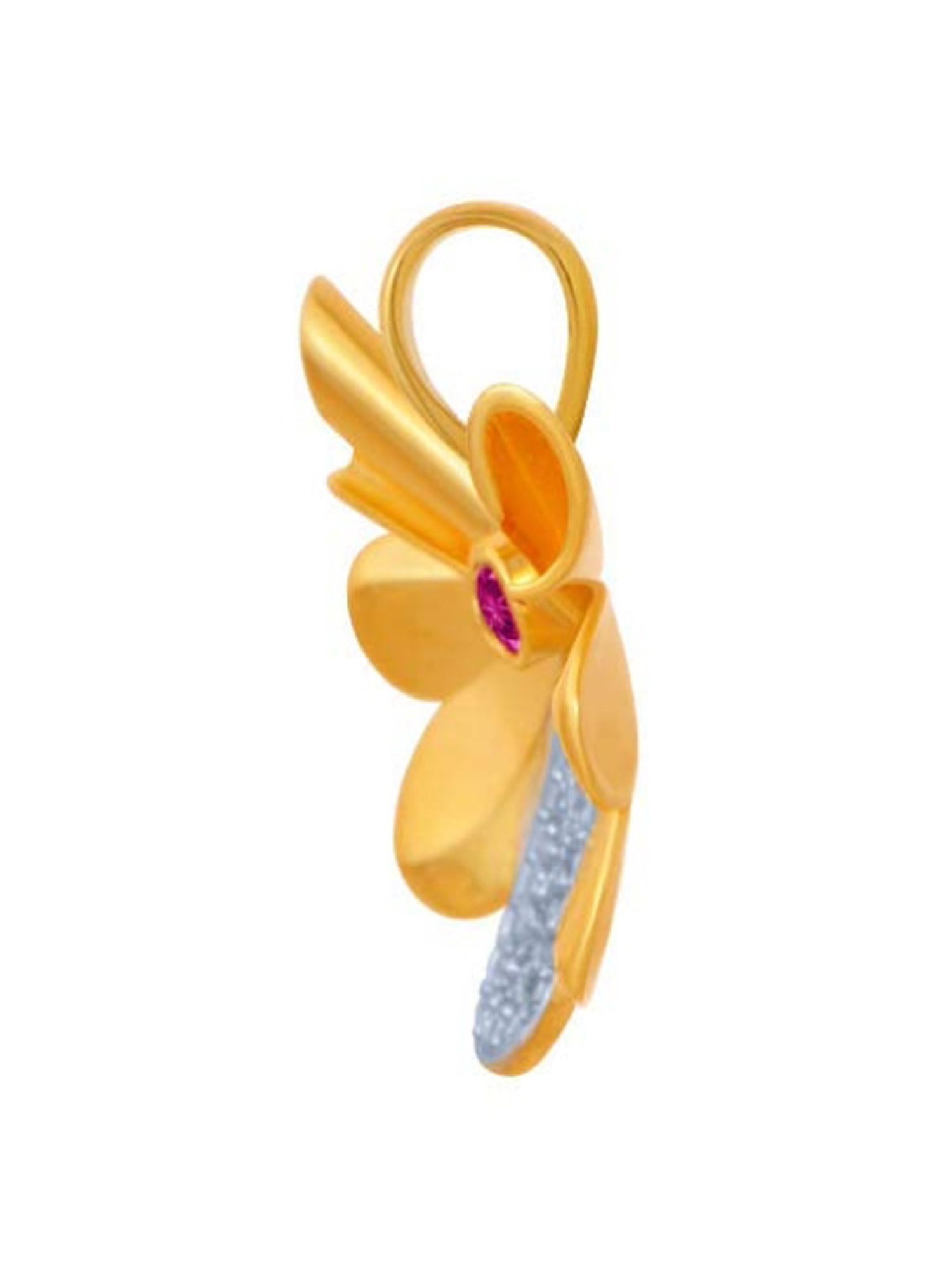 P.C. Chandra Jewellers 14k Yellow Gold American Diamond Pendant