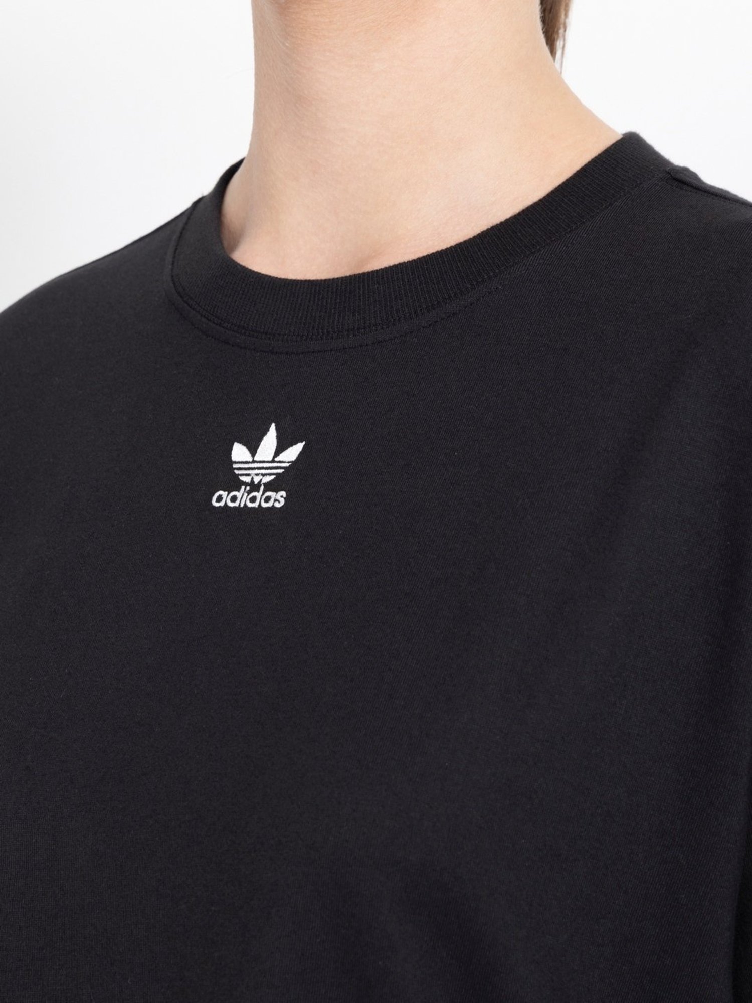 Adidas Originals Black Cotton T-Shirt