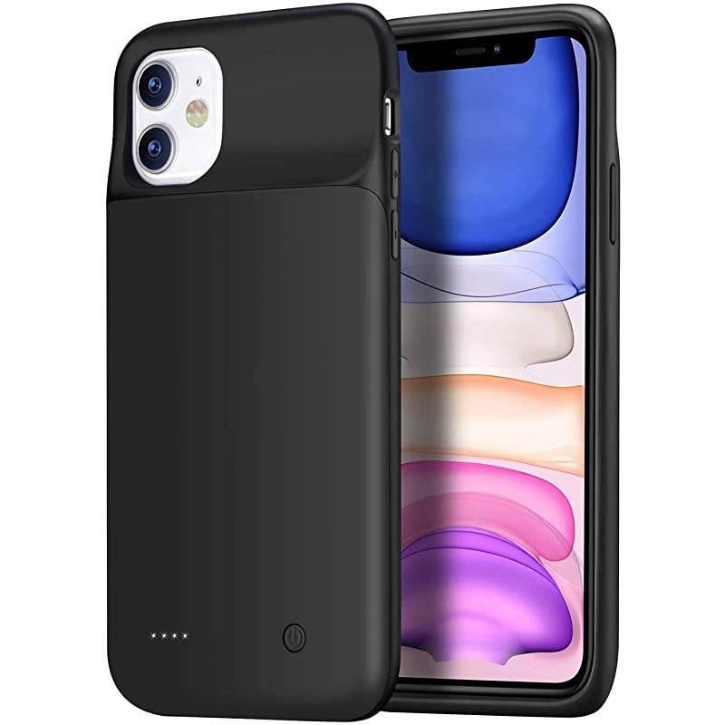 Battery case for iPhone 11, 4500mAh Slim Portable Charger Case Protective Rechargeable Battery Pack Charging Case for iPhone 11 (6.1 inch)